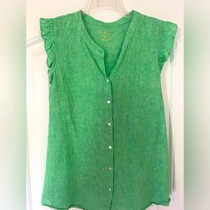 Lilly Pulitzer Briette linen top VGUC sz XL